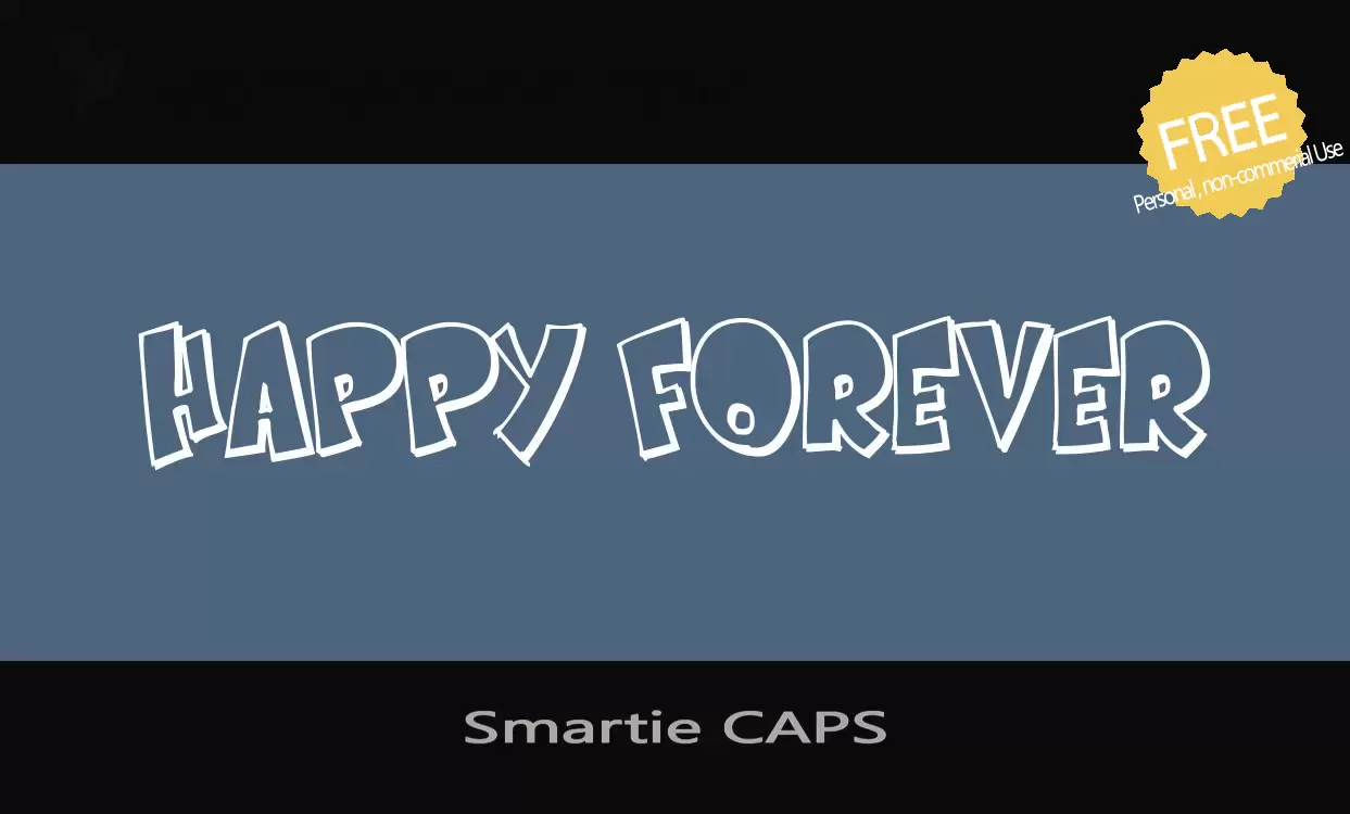 「Smartie-CAPS」字体效果图