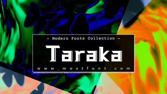 「Taraka」字体排版样式