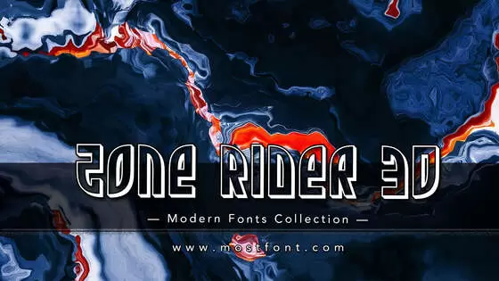 「Zone-Rider-3D」字体排版图片