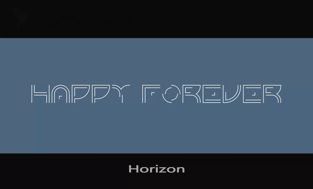 Font Sample of Horizon