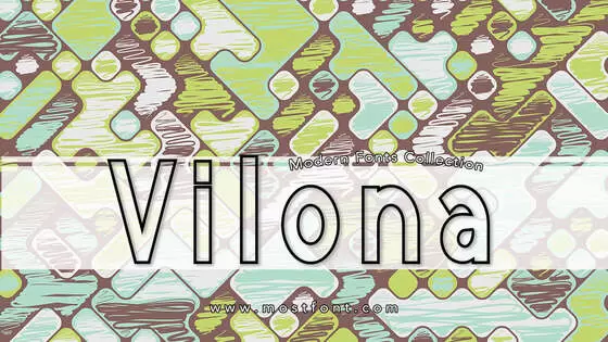 「Vilona」字体排版样式