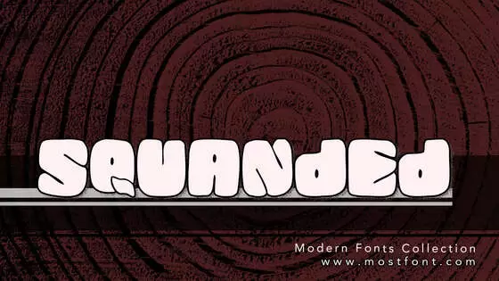 Typographic Design of SQUANDED
