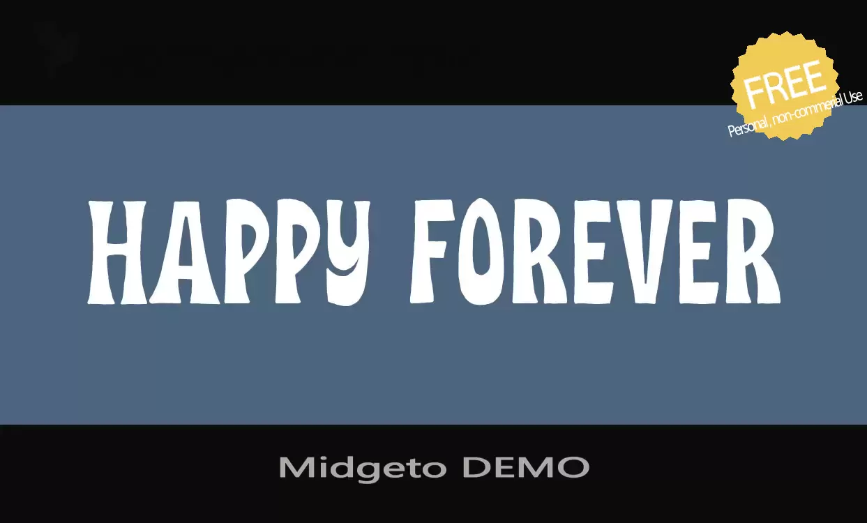 Font Sample of Midgeto-DEMO