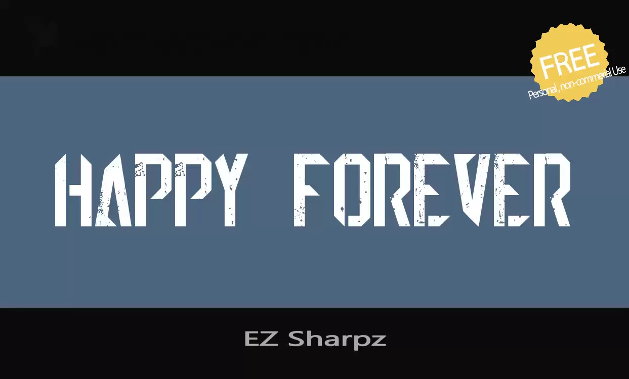 Font Sample of EZ-Sharpz