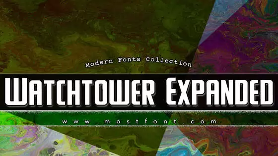 「Watchtower-Expanded」字体排版图片