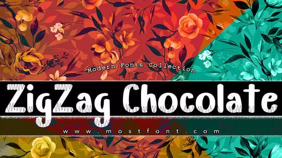 「ZigZag-Chocolate」字体排版样式