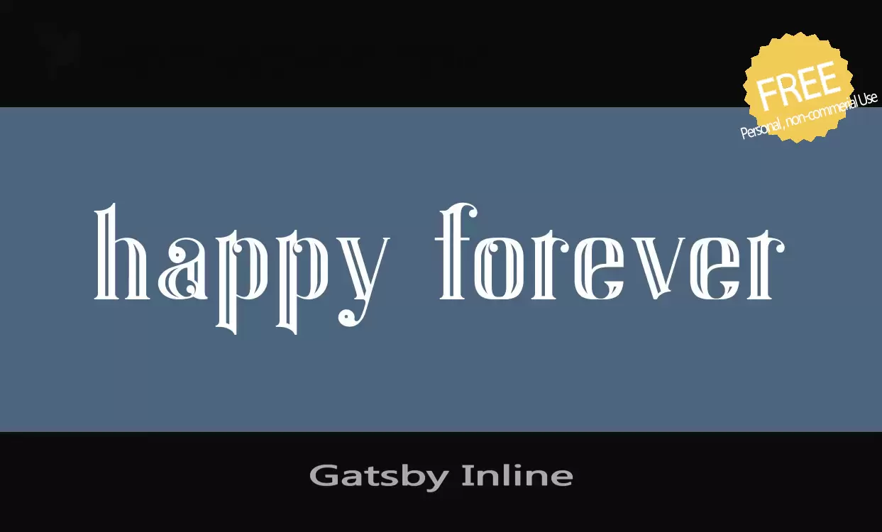 「Gatsby-Inline」字体效果图