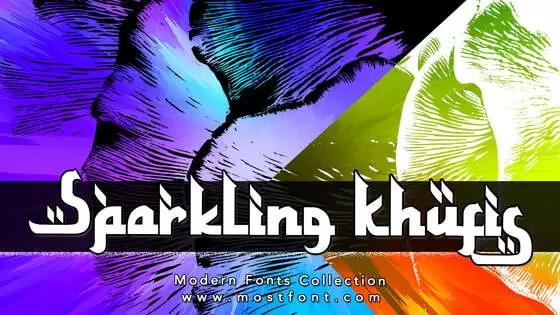 Typographic Design of Sparkling-Khufis