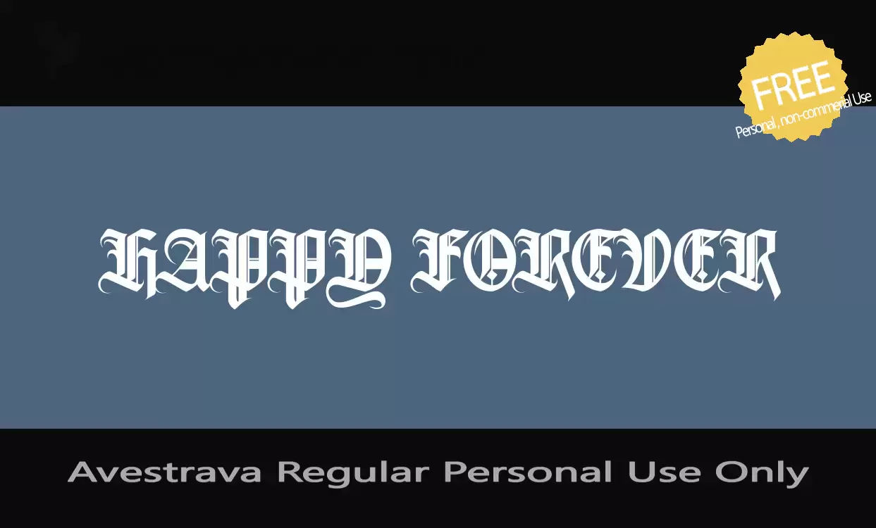 Sample of Avestrava-Regular-Personal-Use-Only