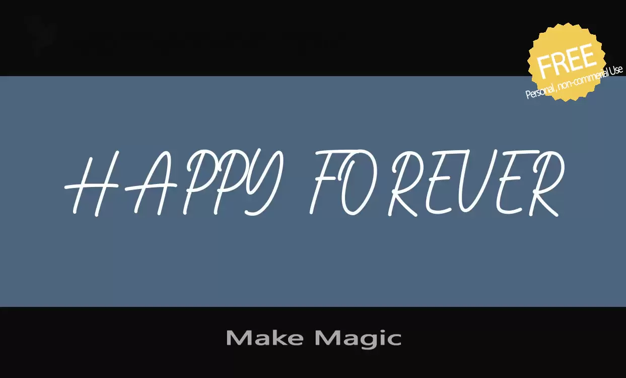 「Make-Magic」字体效果图