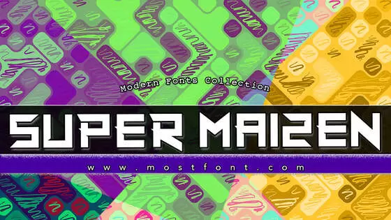 「Super-Maizen」字体排版图片