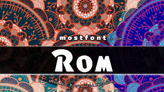 「Rom」字体排版样式