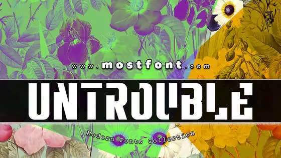 Typographic Design of Untrouble