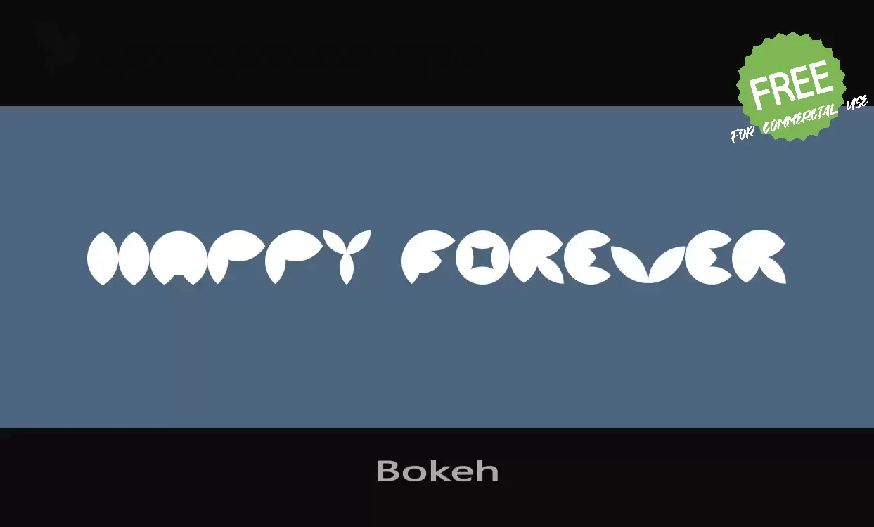 「Bokeh」字体效果图