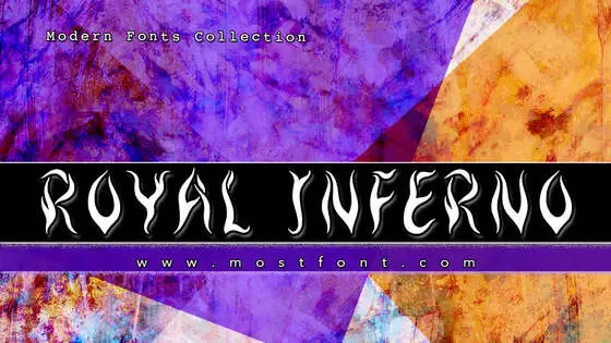 「Royal-Inferno」字体排版样式