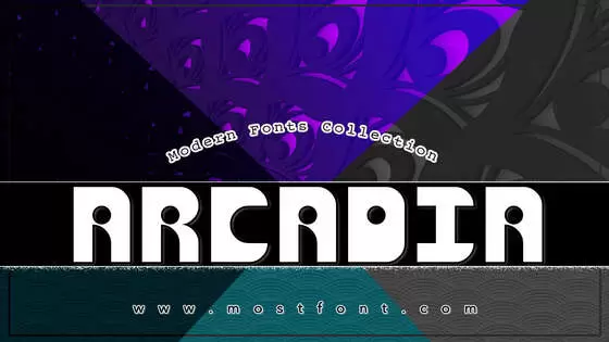 「Arcadia」字体排版样式