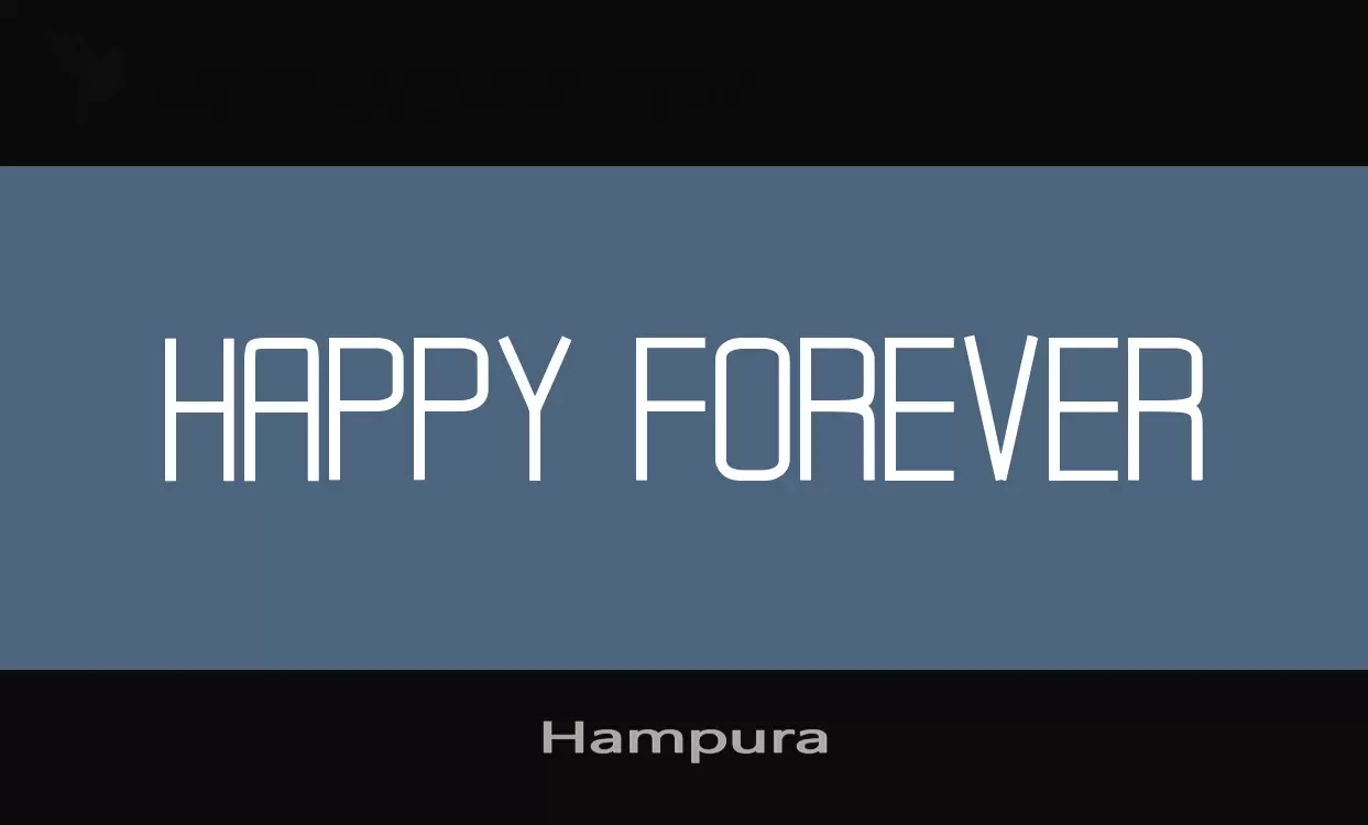 Font Sample of Hampura