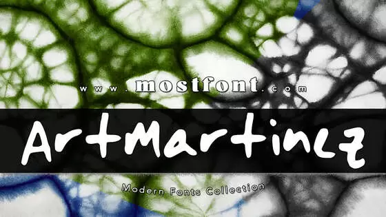 「ArtMartinez」字体排版样式