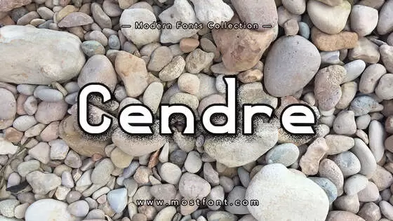 Typographic Design of Cendre