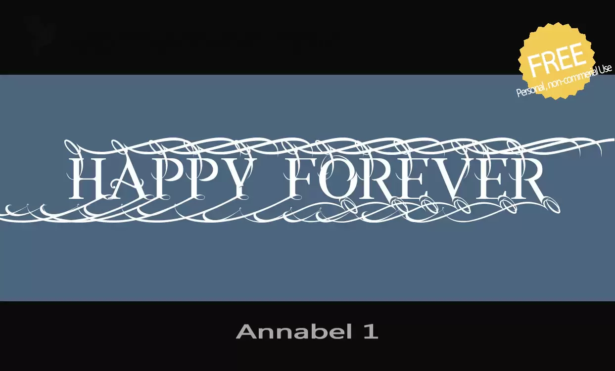 「Annabel-1」字体效果图