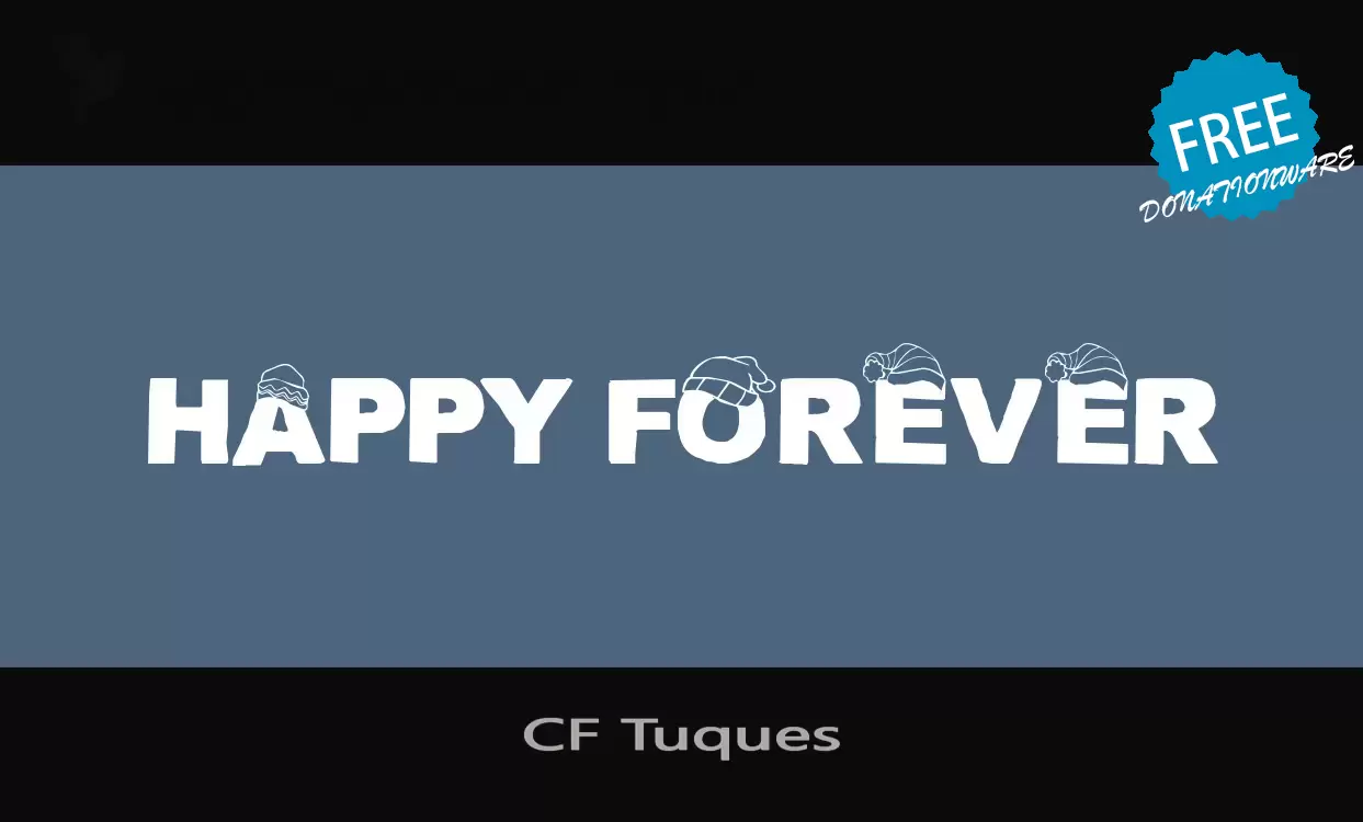「CF-Tuques」字体效果图