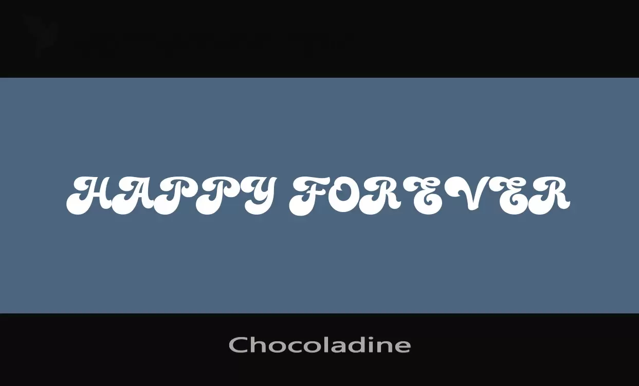 「Chocoladine」字体效果图