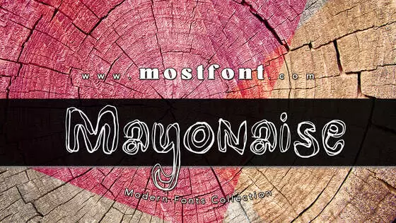 「Mayonaise」字体排版图片