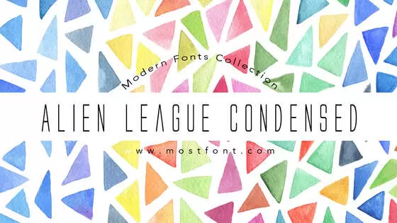 Typographic Design of Alien-League-Condensed