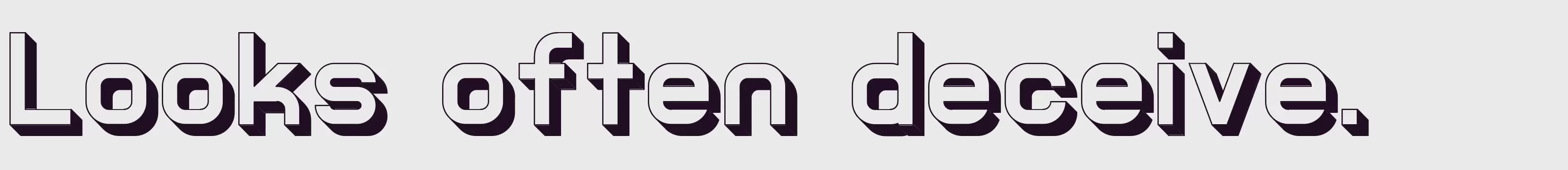 「3D Regular」字体效果图