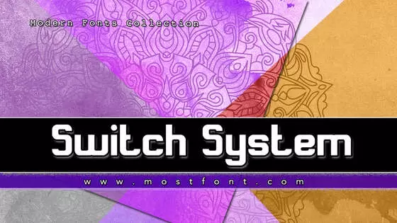 「Switch-System」字体排版样式