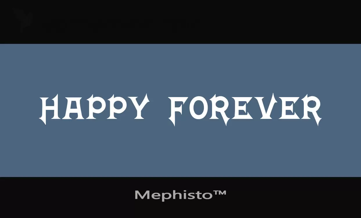 「Mephisto™」字体效果图