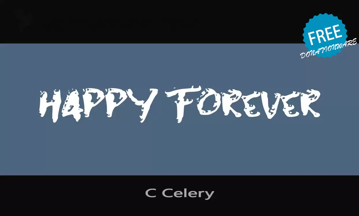 「C-Celery」字体效果图