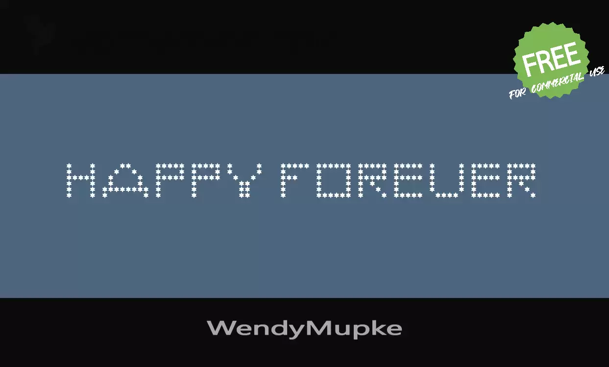 「WendyMupke」字体效果图