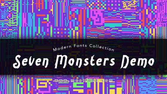 「Seven-Monsters-Demo」字体排版样式