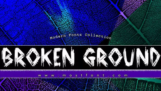 「Broken-Ground」字体排版图片
