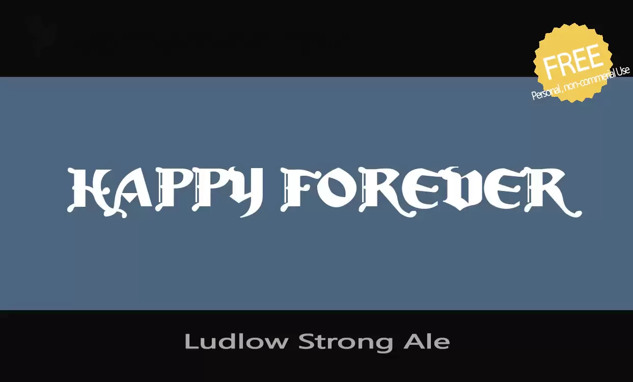 Font Sample of Ludlow-Strong-Ale