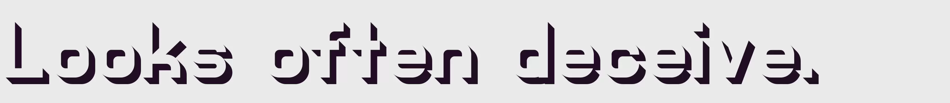 「3D Shaded」字体效果图