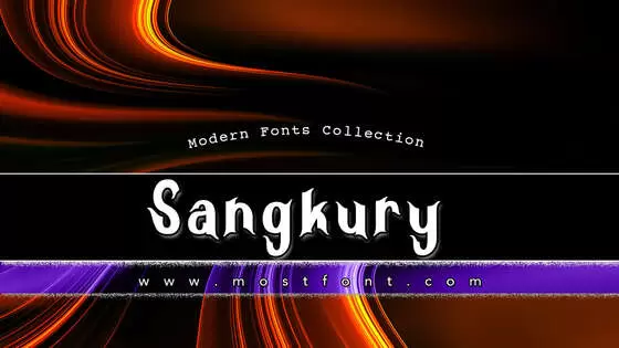 「Sangkury」字体排版样式