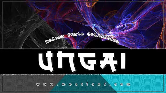「Ungai」字体排版图片