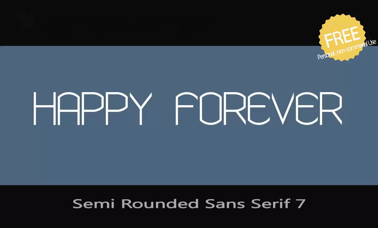 Font Sample of Semi-Rounded-Sans-Serif-7