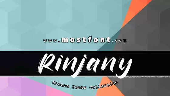 Typographic Design of Rinjany