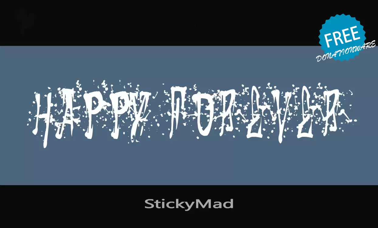 Font Sample of StickyMad