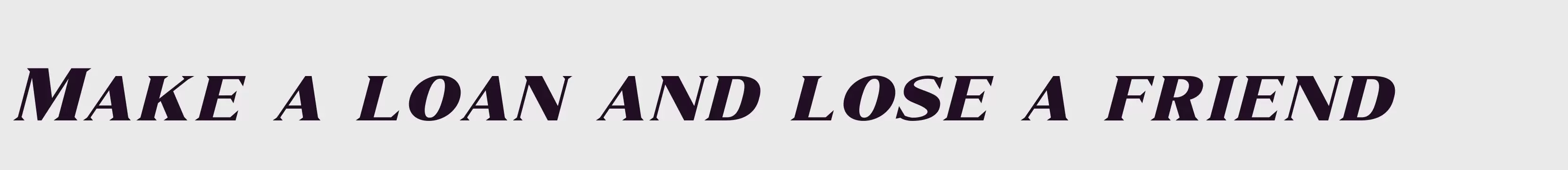 「Marques Italic」字体效果图