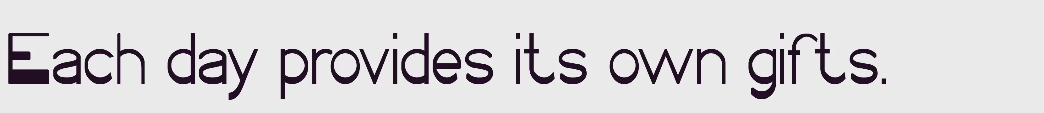 「Bold」字体效果图