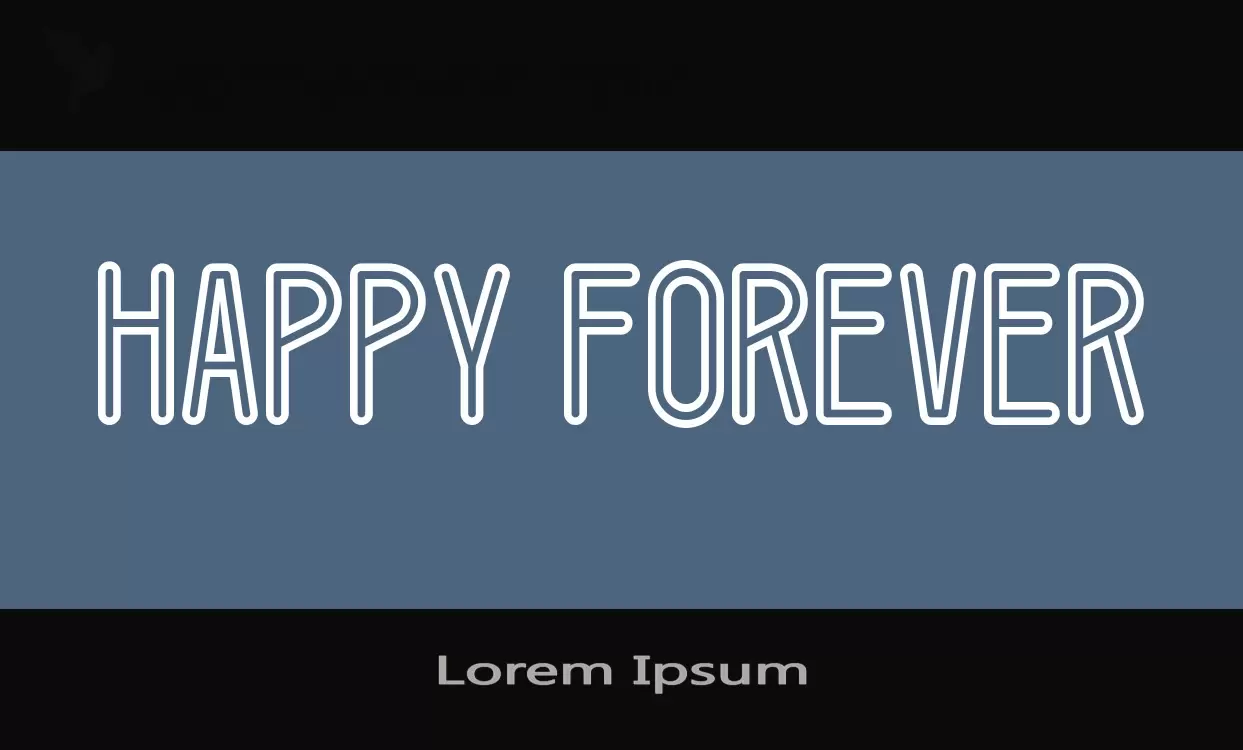 「Lorem-Ipsum」字体效果图