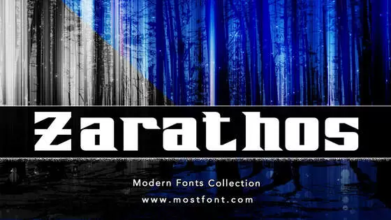 「Zarathos」字体排版样式