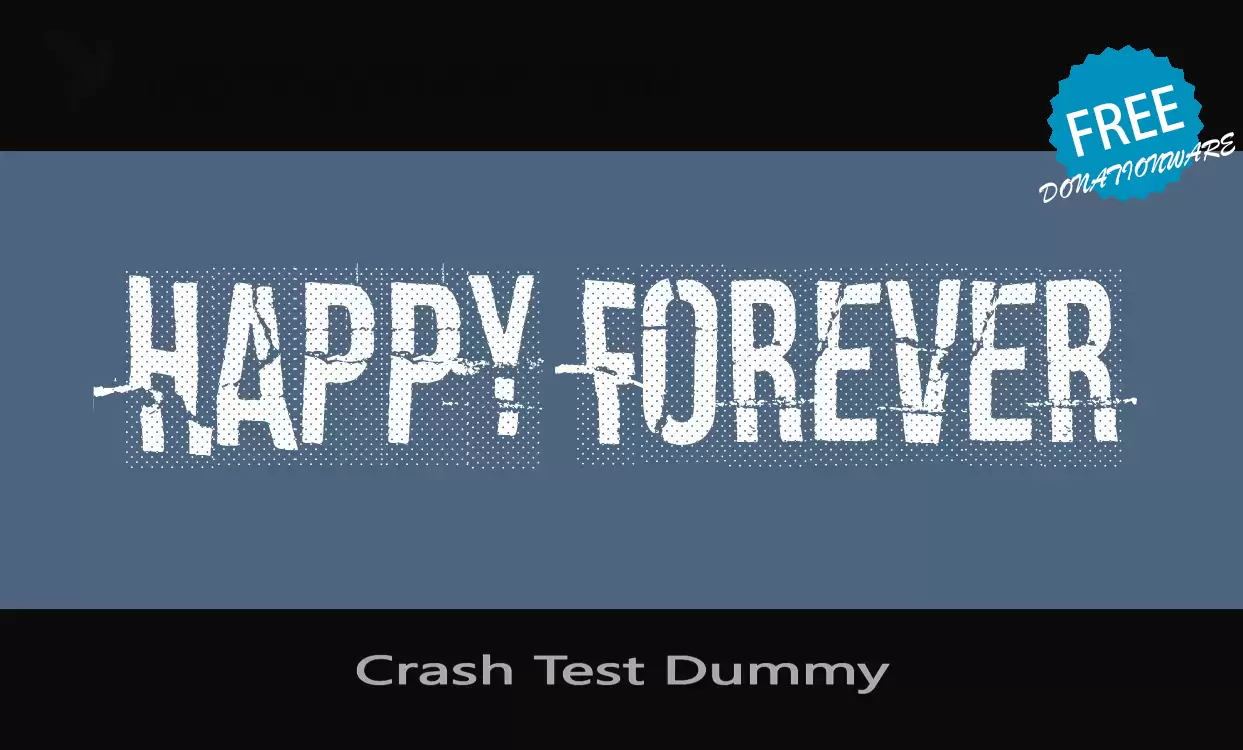 「Crash-Test-Dummy」字体效果图