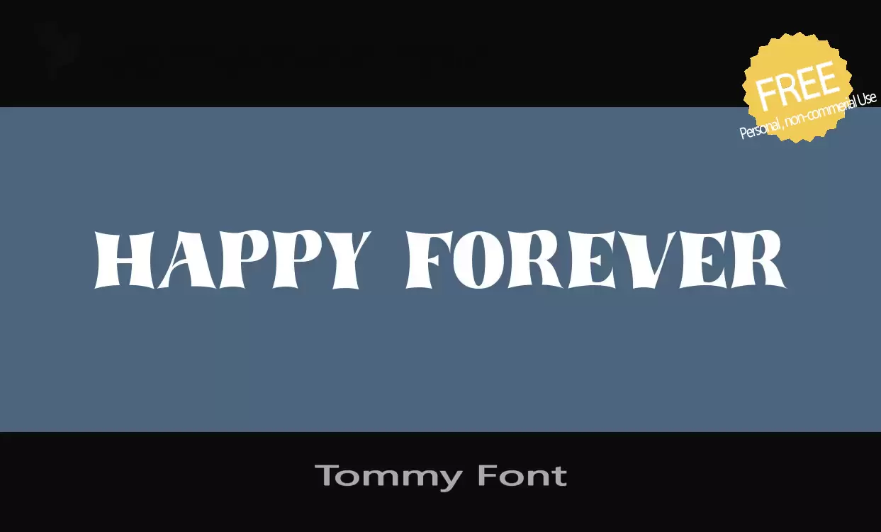 Sample of Tommy-Font