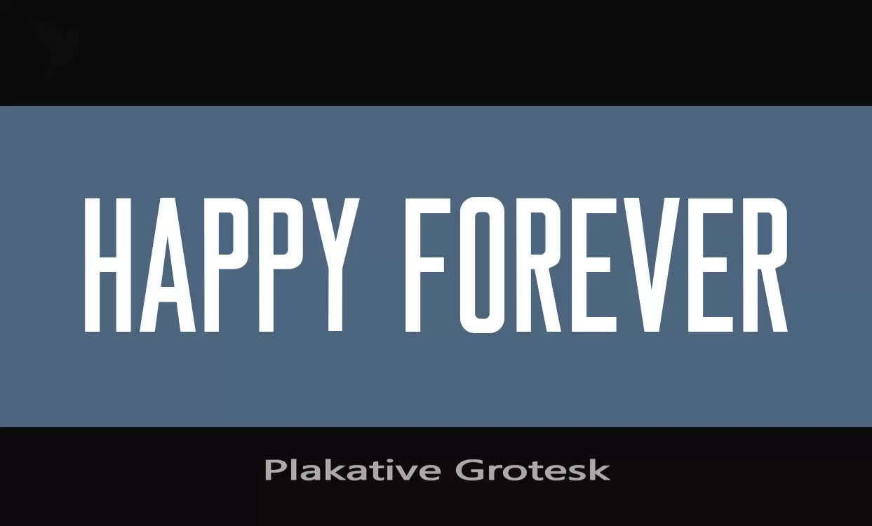Sample of Plakative-Grotesk