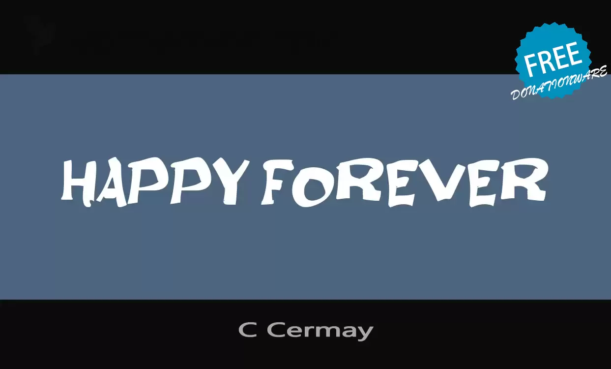 「C-Cermay」字体效果图